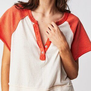 We The Free Eyes Closed Henley, Size XS